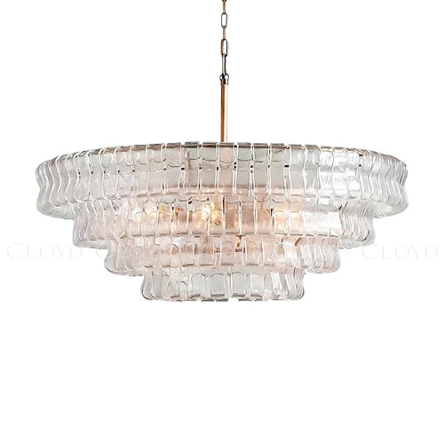 Люстра Cloyd NAMASTE C16 / Ø90 см - латунь - прозрачн.стекло (арт.11688)