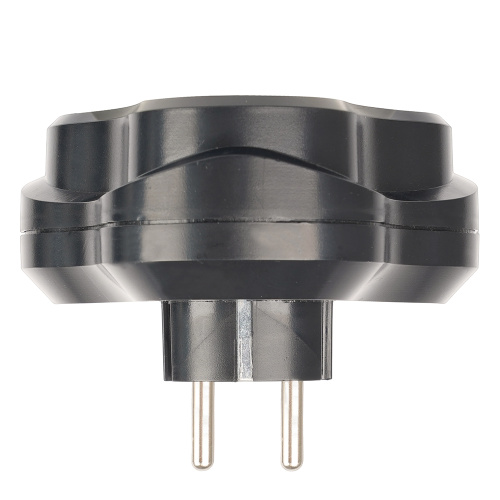 Разветвитель сетевой 3-местный с/з STEKKER ADP16-23-21, 250V, 16A, ABS пластик, черный фото 4