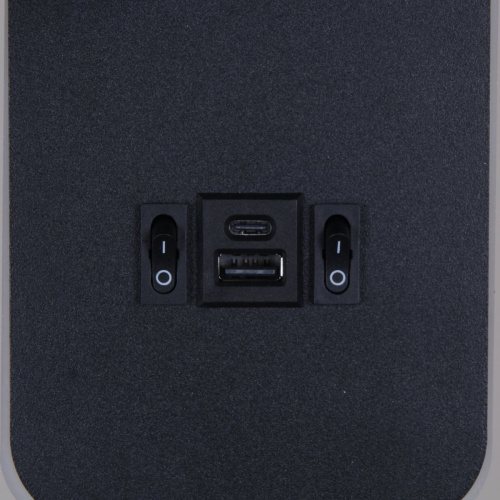 Настенный светодиодный светильник Reluce 86204-9.2-001KT LED12W+USB BK фото 4