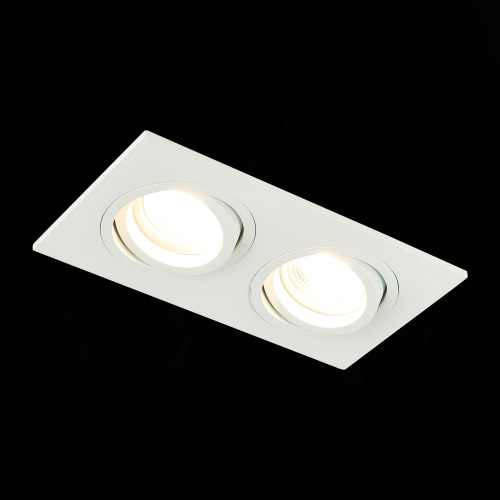 ST251.508.02 Св-к встр. Белый GU10 2*50W  IP20 L170xW92xH27 220V Без ламп Встраиваемые светильники фото 4