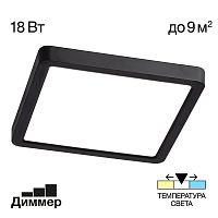 Citilux Бейсик CL738K181V LED Светильник накладной Чёрный