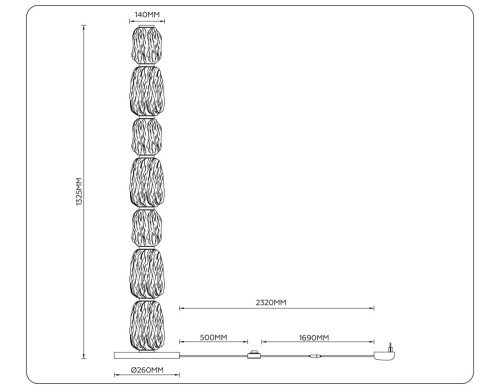 Торшер Ambrella Light HIGH LIGHT LH30112 фото 4