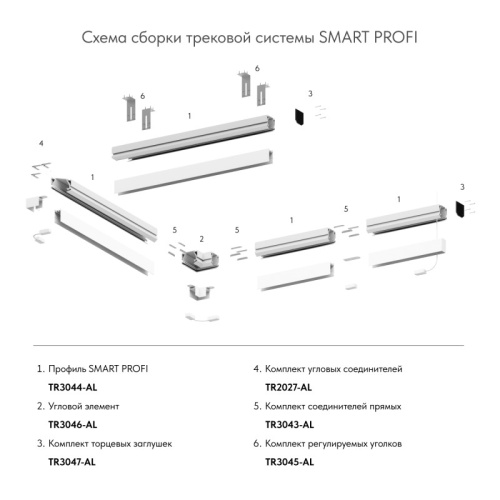 Трековый светильник Denkirs SMART ONE | СМАРТ УАН TR2027-AL фото 5