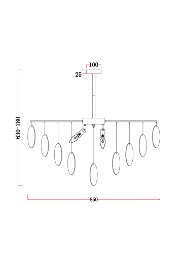 Люстра Freya FR5104PL-08N фото 2