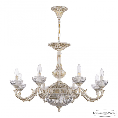 Люстра с хрустальными плафонами AL78101P/8/250 WMG P Clear/M-1G Bohemia Ivele Crystal (Богемия Ивеле Кристалл)