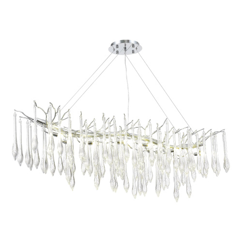 SL1660.113.12 Светильник подвесной ST-Luce Хром/Хром, Прозрачный G9 12*5W 4000K TEARDROPS фото 2