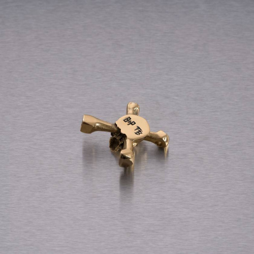 Подвеска Skull Drum Key Brass фото 3