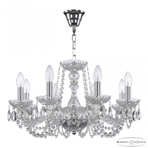 Люстра хрустальная 119/8/200 Ni Bohemia Ivele Crystal (Богемия Ивеле Кристалл)