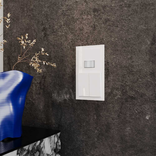 Рамка стеклянная Voltum S70 на 2 поста, (белый, стекло) VLS110201 фото 3