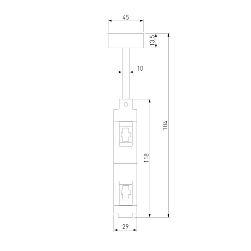 Esthetic Magnetic Декоративная стойка двойная 184 мм 85144/00 фото 5 Esthetic Magnetic Декоративная стойка двойная 184 мм 85144/00 фото 5
