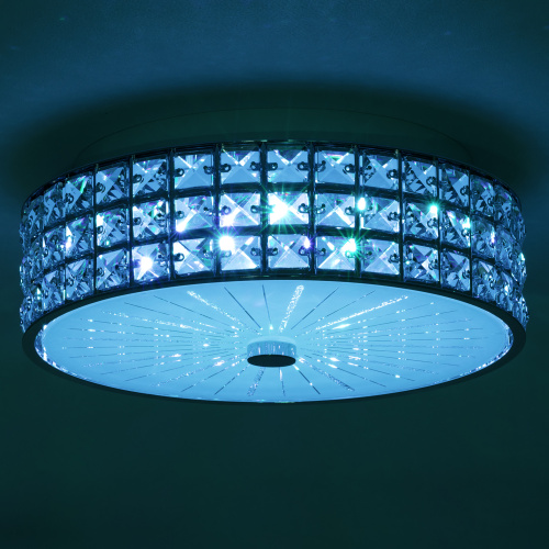 Citilux Портал CL32413G1 LED RGB Люстра хрустальная с пультом Хром фото 14 Citilux Портал CL32413G1 LED RGB Люстра хрустальная с пультом Хром фото 14