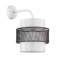 8002/1W MODERNI LN25 000 белый, черный металл/металл, текстиль Бра Е27 60W 220V ANIMAISA