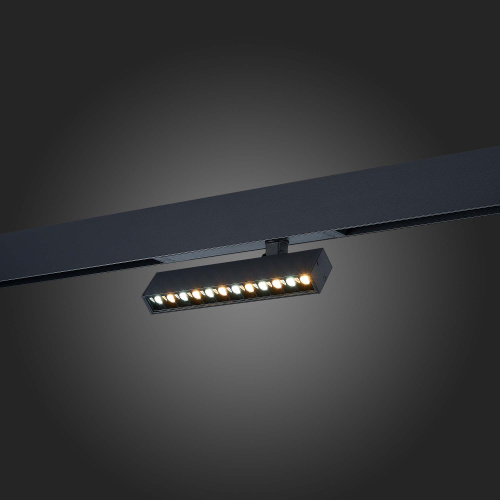 ST656.496.09 Св-к трек. SMART Черный LED 1*9W 2700K-6000K 700Lm Ra>90 24 IP20 L220xW25xH105 220V SKYLINE 220 фото 5