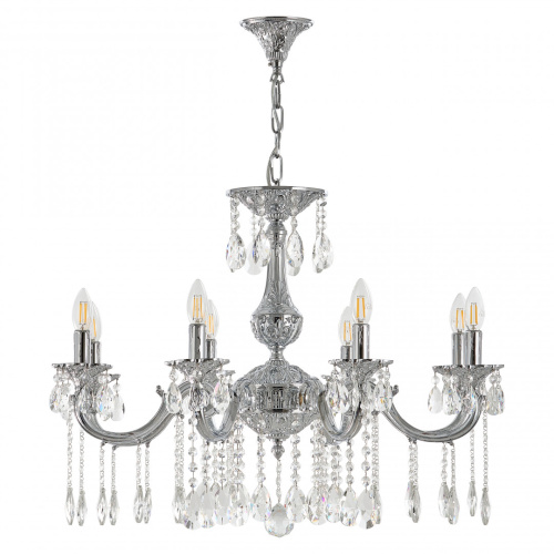 Люстра с хрустальными подвесками AL78101/8/250 A Ni Bohemia Ivele Crystal (Богемия Ивеле Кристалл) Люстра с хрустальными подвесками AL78101/8/250 A Ni Bohemia Ivele Crystal (Богемия Ивеле Кристалл)