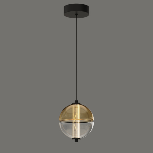 Подвесной светильник MD24022079-1A black/amber фото 3