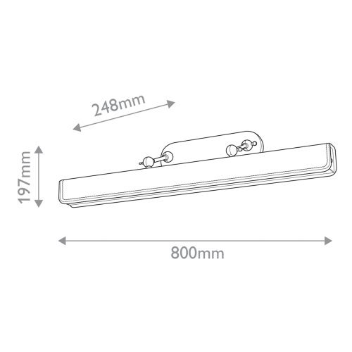 Светильник для картин Alora, Арт. QN-VALISE-PL-L-VBS-CL фото 5