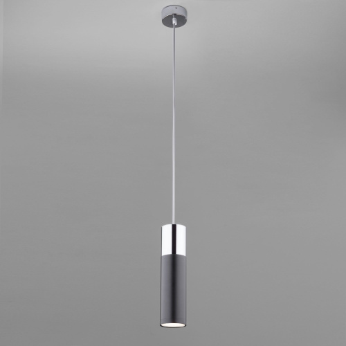 LED светильник подвесной в стиле лофт 50135/1 LED хром/черный фото 3 LED светильник подвесной в стиле лофт 50135/1 LED хром/черный фото 3