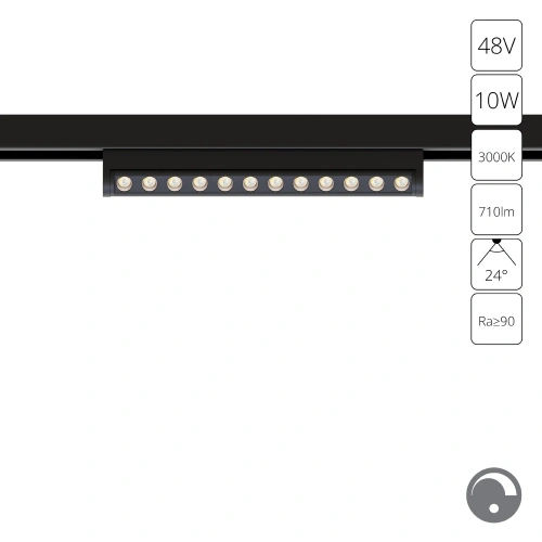 Магнитный трековый светильник Arte Lamp OPTIMA 0.1-10V A7498PL-1BK Магнитный трековый светильник Arte Lamp OPTIMA 0.1-10V A7498PL-1BK