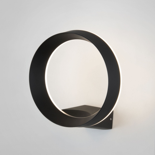 Уличный настенный светодиодный светильник Ring IP54 1710 TECHNO LED черный фото 3 Уличный настенный светодиодный светильник Ring IP54 1710 TECHNO LED черный фото 3