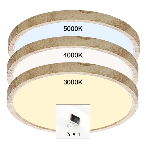 Citilux Бейсик CL738242V LED Светильник накладной Клён фото 11 Citilux Бейсик CL738242V LED Светильник накладной Клён фото 11