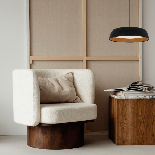 SLE1812-402-01 Светильник потолочный Черный, Древесный/белая LED 1*36W 4000K MUSE фото 2