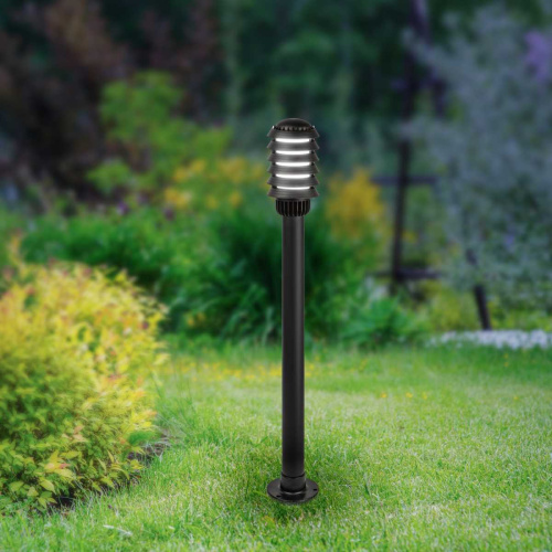 Садово-парковый светильник ЭРА «Поллар» НТУ 01-60-016 напольный черный IP54 Е27 max60Вт h1050мм Б0057489 фото 6