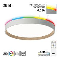 Citilux ETALON CL750320R LED RGB Светильник с пультом Белый+Бук