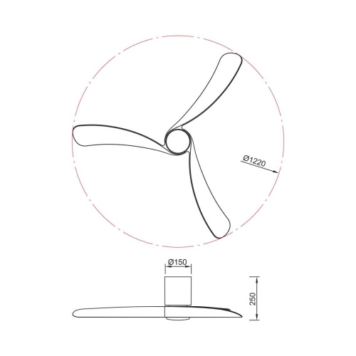 Люстра-вентилятор Mantra NEMO M 9047 фото 4