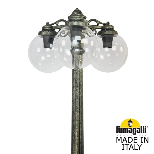 Fumagalli Садово-парковый фонарь FUMAGALLI RICU BISSO/G250 3L DN G25.157.S30.BXE27DN фото 2