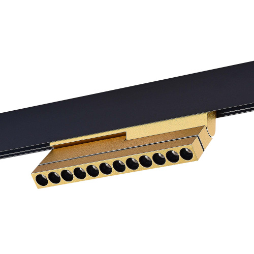 ST805.236.12 Магнитный трековый светильник Золотистый LED 1*12W 3000K 450Lm Ra>90 36° IP20 L220xW22x SKYLINE 48 фото 3