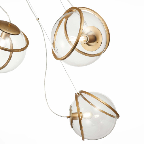 SL1181.313.03 Светильник подвесной ST-Luce Латунь/Латунь, Прозрачный E27 3*40W ACERRA фото 2