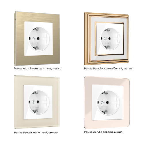 Розетка с заземлением (белая) W1171001 фото 4