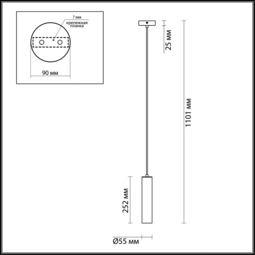3872/1L HIGHTECH ODL19 399 черный Подвесной светильник GU10 1*50W 220V KIKO фото 2 3872/1L HIGHTECH ODL19 399 черный Подвесной светильник GU10 1*50W 220V KIKO фото 2