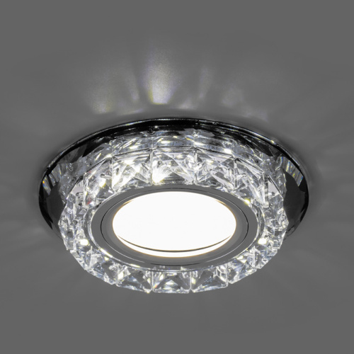 Светильник встраиваемый с белой LED подсветкой Feron CD878 потолочный MR16 G5.3 прозрачный фото 3 Светильник встраиваемый с белой LED подсветкой Feron CD878 потолочный MR16 G5.3 прозрачный фото 3