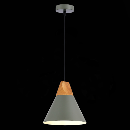 SLE125113-01 Светильник подвесной Серый/Серый, Светлое дерево E27 1*60W MODICA