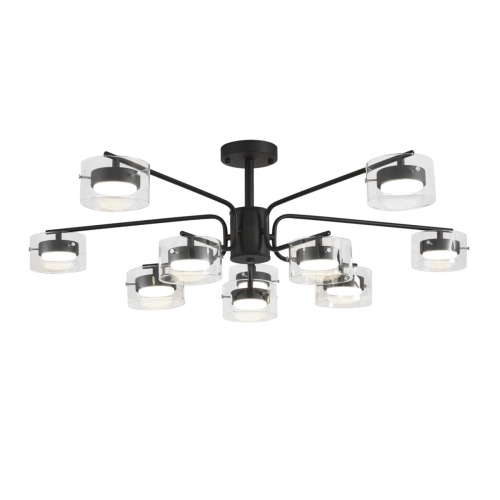 8349/10C COMFI LN26 232 черный/прозрачный, металл/стекло Светильник потолочный LED GX53 10*7W 220V NATALINA фото 6 8349/10C COMFI LN26 232 черный/прозрачный, металл/стекло Светильник потолочный LED GX53 10*7W 220V NATALINA фото 6