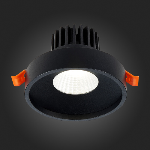 ST751.438.10 Св-к встр. Черный LED 1*10W 3000K 750Lm Ra>90 38° IP20 D100xH75 170-240V Встраиваемые светильники фото 5