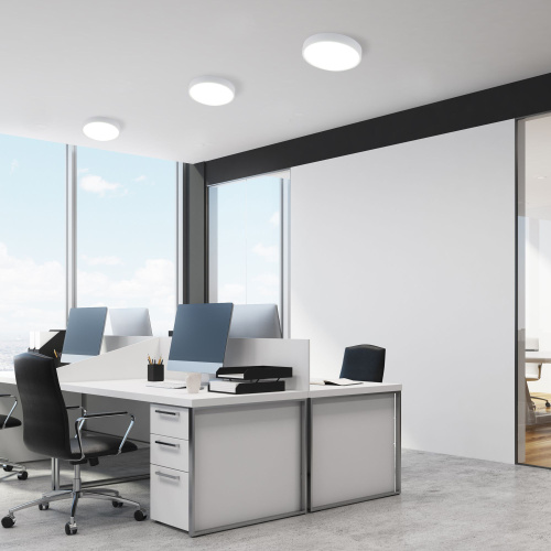 Накладной потолочный светодиодный светильник DLR034 24W 4200K фото 2