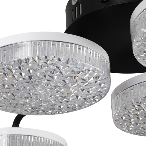 8236/6CL LEDIO LN25 000 черный, металл/акрил Люстра потолочная с ПДУ LED 85W 3000-6000К 220V DIDANA 8236/6CL LEDIO LN25 000 черный, металл/акрил Люстра потолочная с ПДУ LED 85W 3000-6000К 220V DIDANA