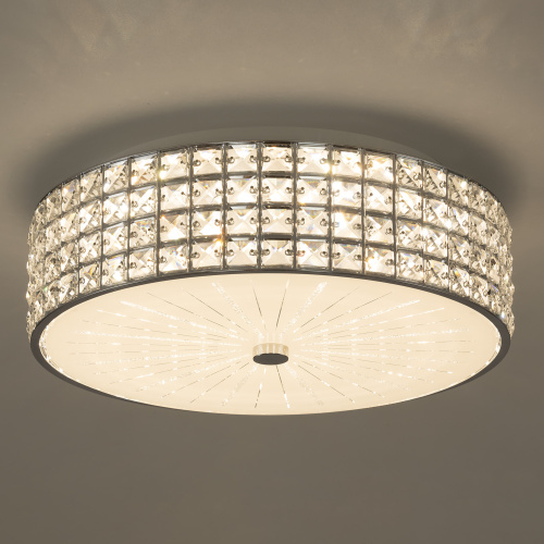 Citilux Портал CL32415G1 LED RGB Люстра хрустальная с пультом Хром фото 4