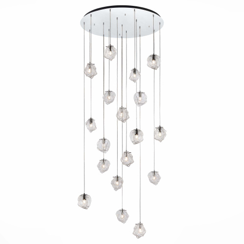 SL1175.103.18 Светильник подвесной ST-Luce Хром/Прозрачный E14 18*40W PORTICI фото 4