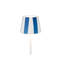 Абажур Poldina d8.5 cm Capri blue stripes