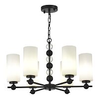 SL2003.403.06 Светильник подвесной ST-Luce черный/белый E27 6*40W AURORA