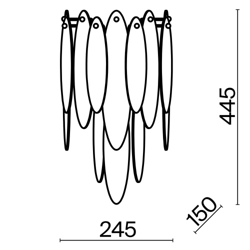 Настенный светильник (бра) Freya FR5217WL-02FG фото 8