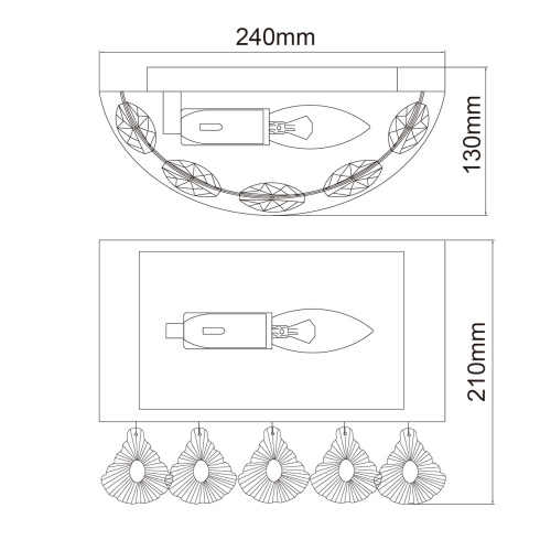 Бра MW-Light Жаклин 465026601 фото 6