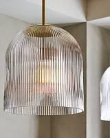 Золотой подвесной светильник "Тезоро"