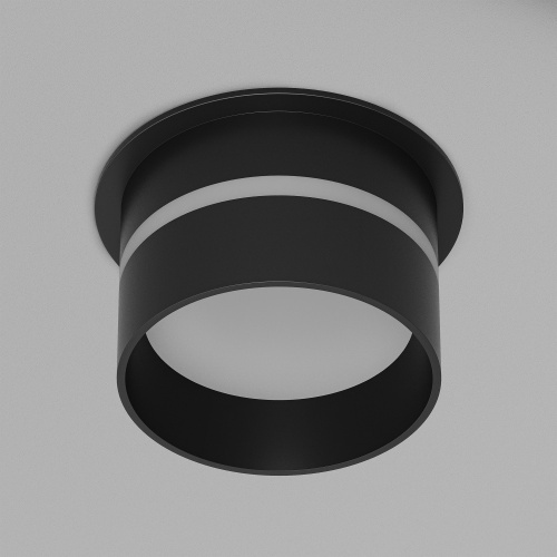 DK2404-BK Встраиваемый светильник влагозащ., IP 44, до 15 Вт, GU10, черный, алюминий фото 3