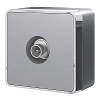 ТВ-розетка оконечная Gallant серебряный W5083006