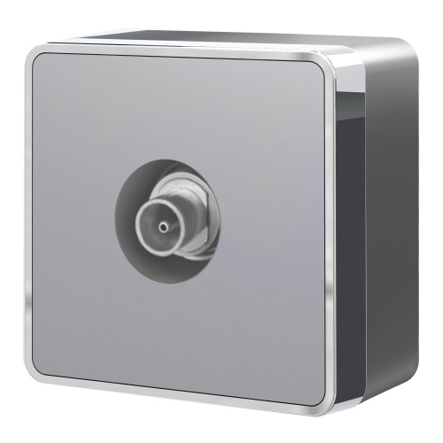 ТВ-розетка оконечная Gallant серебряный W5083006 ТВ-розетка оконечная Gallant серебряный W5083006