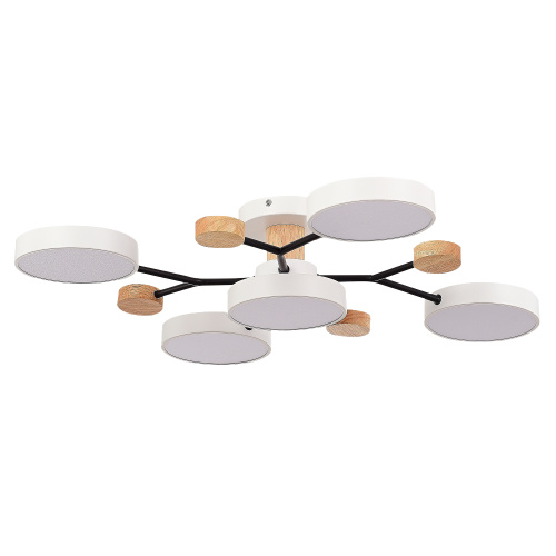 SLE6006-502-05 Светильник потолочный Белый/Белый LED 5*12W 3000K/4500K/6000K FAEMA фото 6